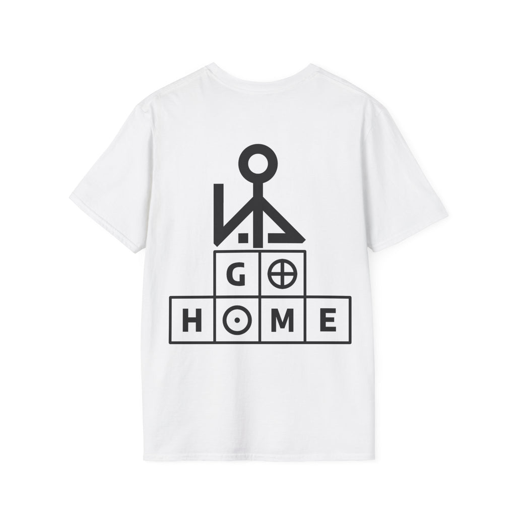 "Song Lines", Brutalist Rap Magazine Art T-Shirt — Islamic Tiling & Adinkra Symbols