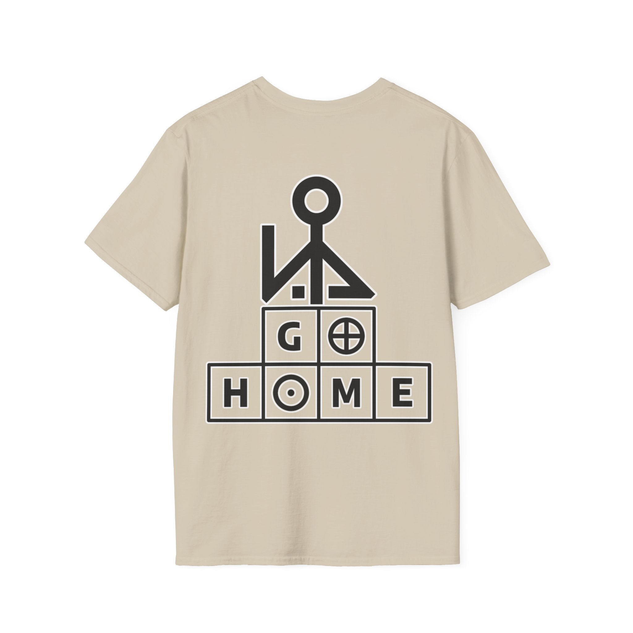 "Song Lines", Brutalist Rap Magazine Art T-Shirt — Islamic Tiling & Adinkra Symbols