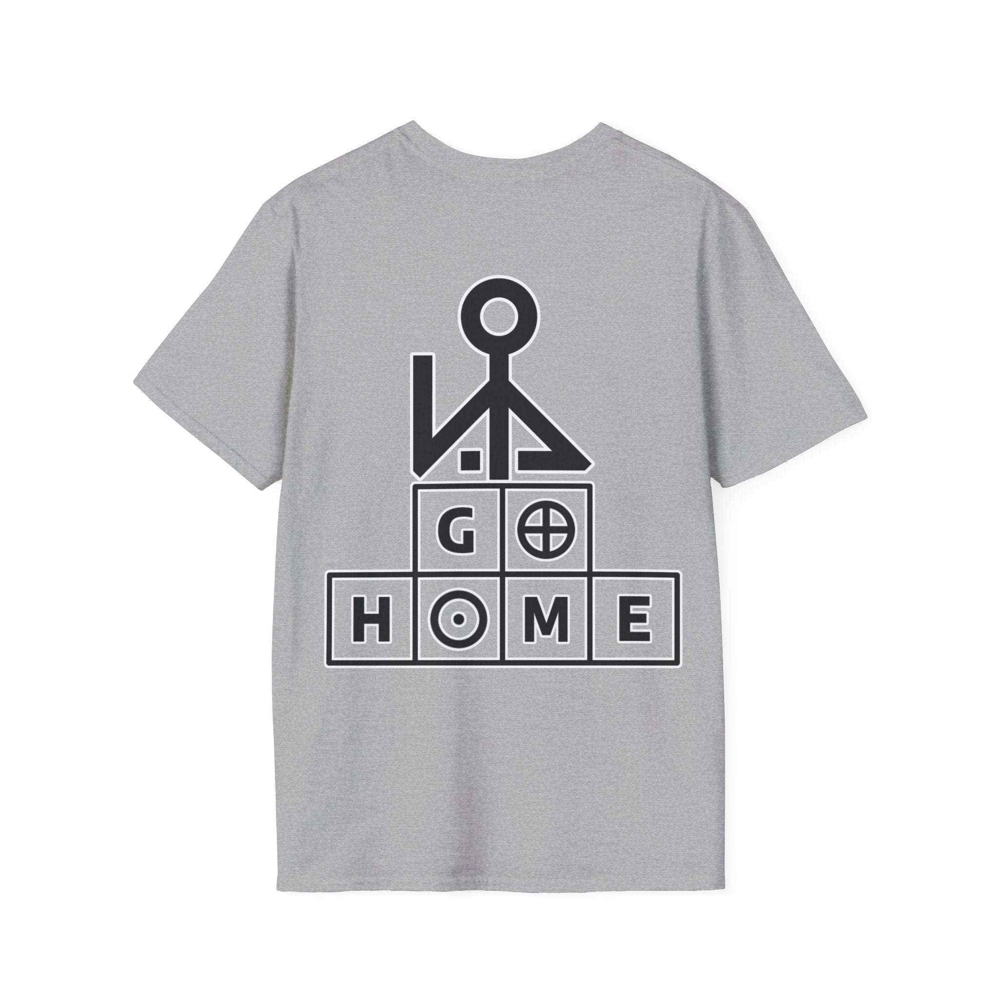 "Song Lines", Brutalist Rap Magazine Art T-Shirt — Islamic Tiling & Adinkra Symbols